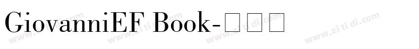 GiovanniEF Book字体转换
